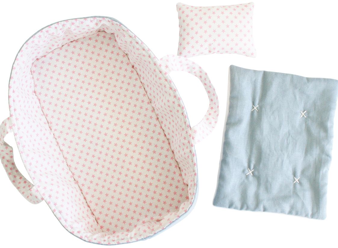 Alimrose Baby Doll Carrier Set - Pink Star