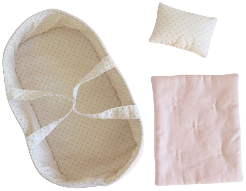 Alimrose Baby Doll Carrier Set - Pale Pink & Spot