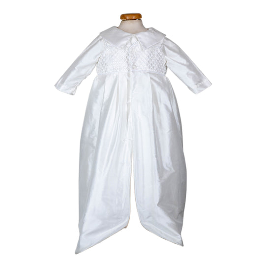 Marco BC White Silk Romper & Cape