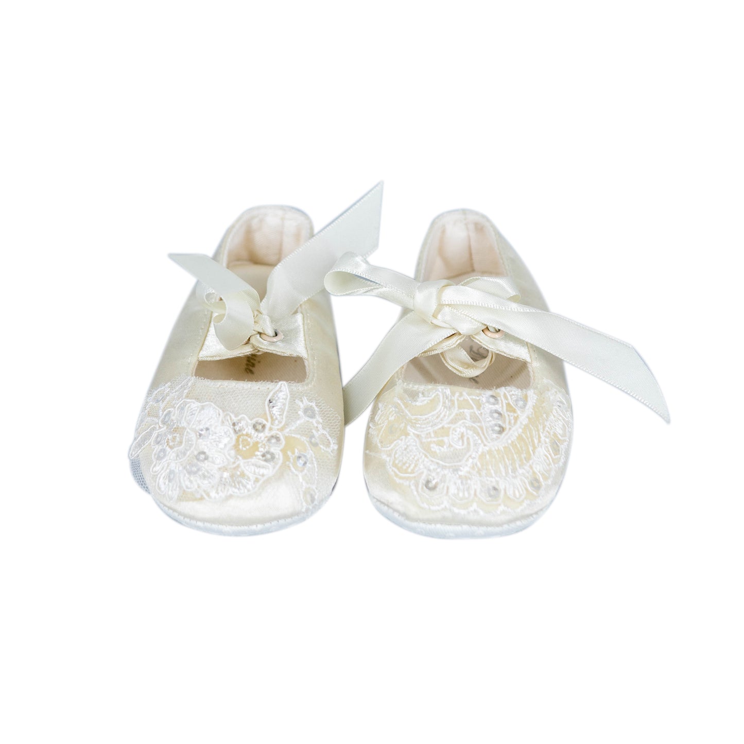 Sabrina DN Ivory Satin Booties