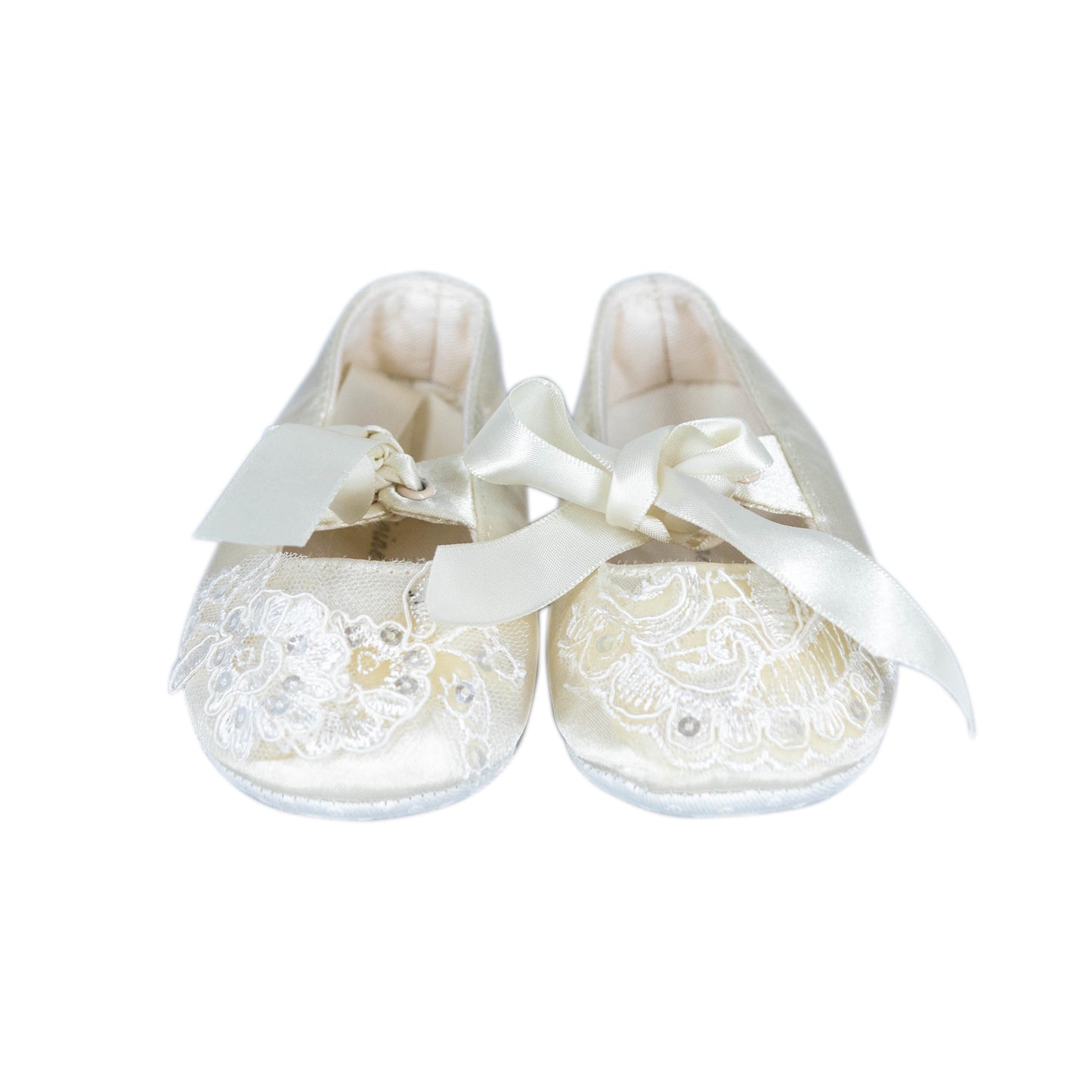 Sabrina DN Ivory Satin Booties