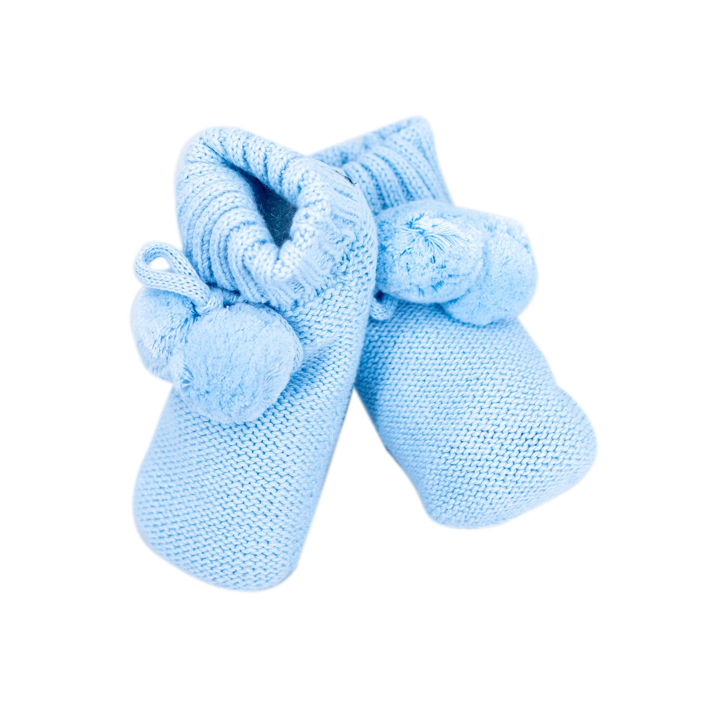 Knitted Booties Sky Blue