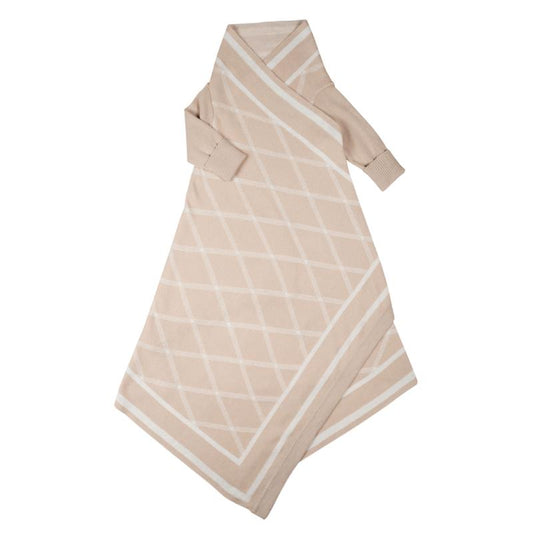 Jujo Baby - Criss Cross pattern Shwrap™ - Latte/ecru