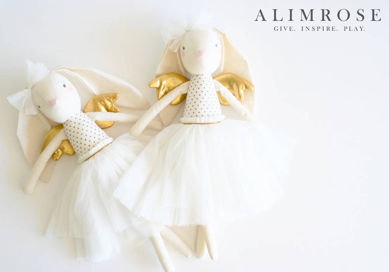 Alimrose Angel Bunny Gold 50cm