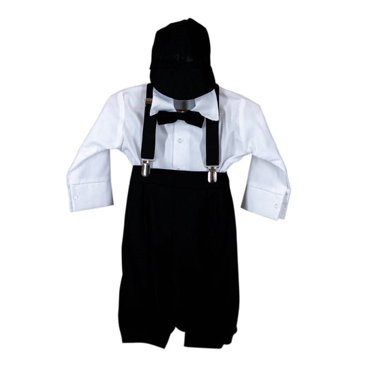Execukids Linen 5 Piece Suit (Black)