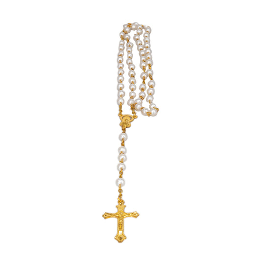 Rosary Beads White Pearl