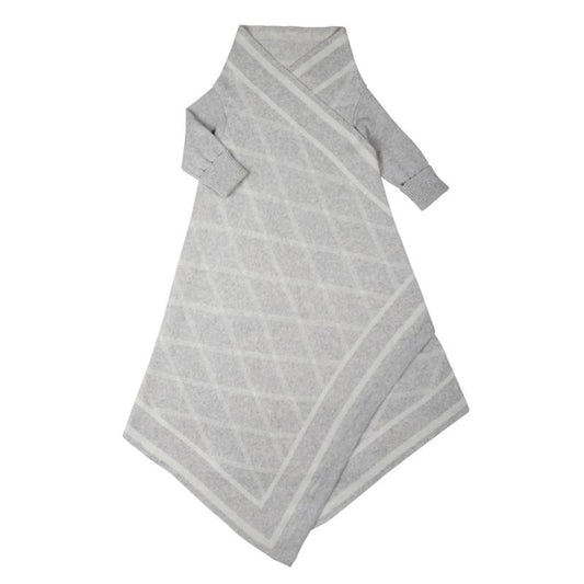 Jujo Baby Criss Cross pattern Shwrap™ - Silver/ecru