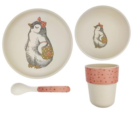BambooWare Kids 4 PC Dining Set – Under the Sea
